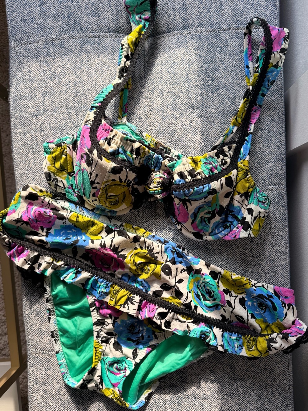 Betsey Johnson Rose Floral Bikini